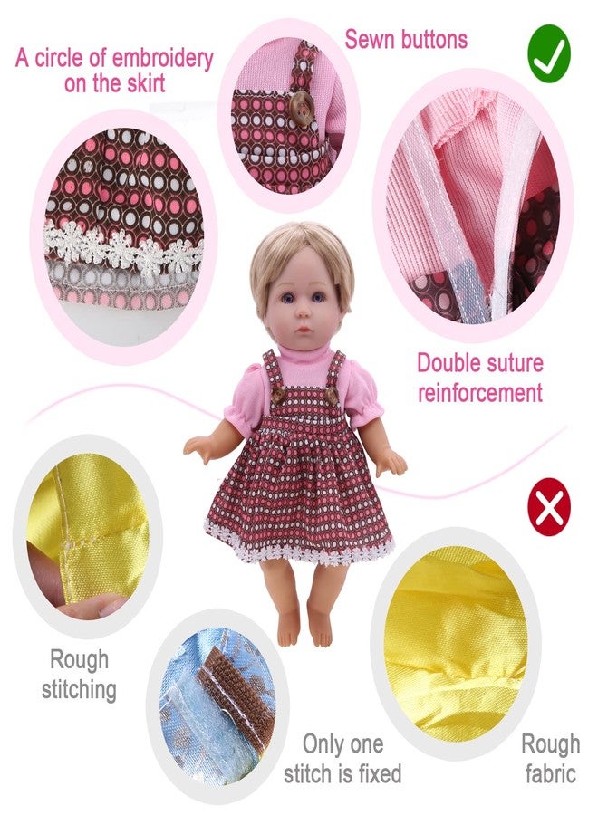 MLcnleS Alive Baby Doll Clothes and Accessories - 12 Sets Girl Doll Princess Dress for 12-14 Inch Dolls - Cute Outfits for Little Girls' Christmas & Birthday - Image 3